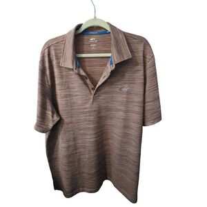 Greg Norman Attack Life Play Dry Polo Shirt Mens XL Multicolor Red